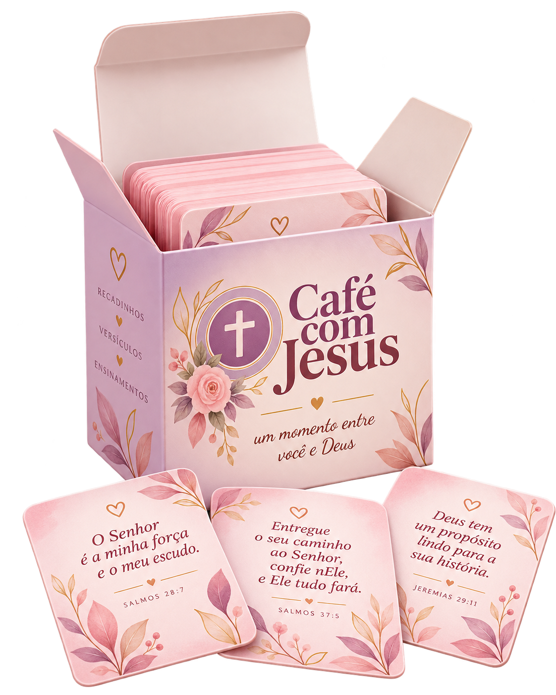 Mockup do devocional Café com Jesus